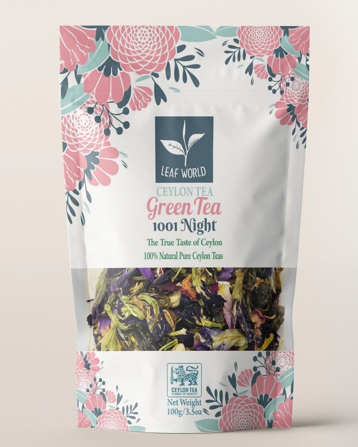 1001 Night Green Tea — front of pack