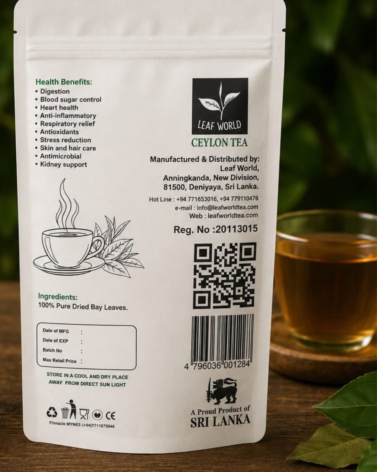 Bay Leaves — back of pack