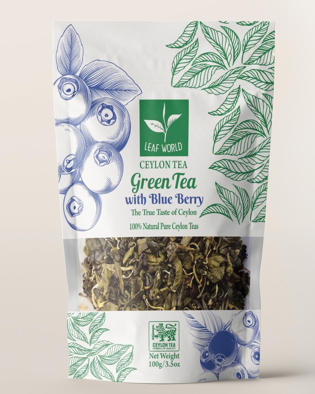 Blueberry Green Tea — Leaf World Ceylon