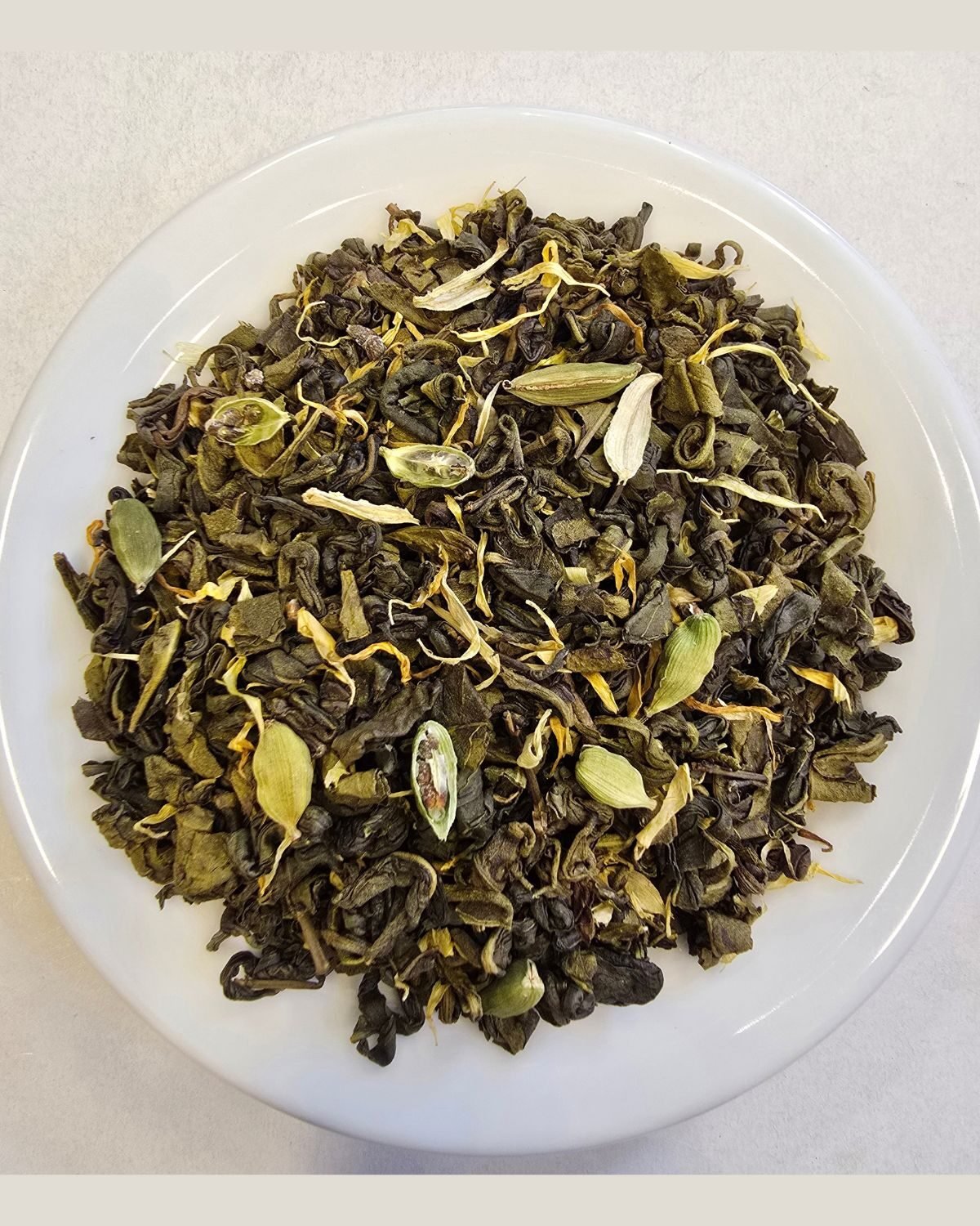 Cardamom Green Tea — out of the pack