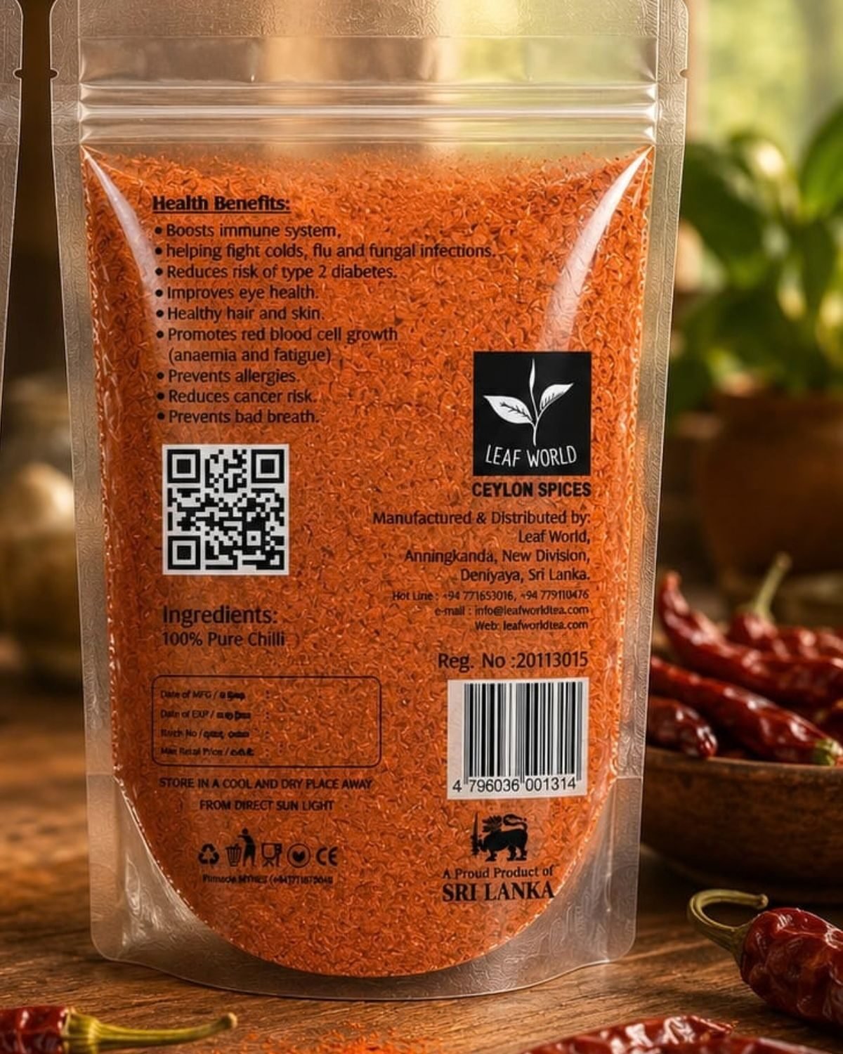 Chilli Powder — back of pack