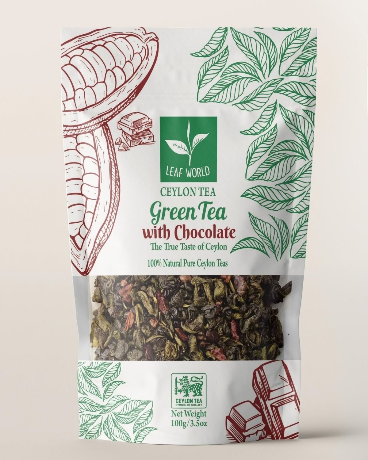 Chocolate Green Tea — Leaf World Ceylon