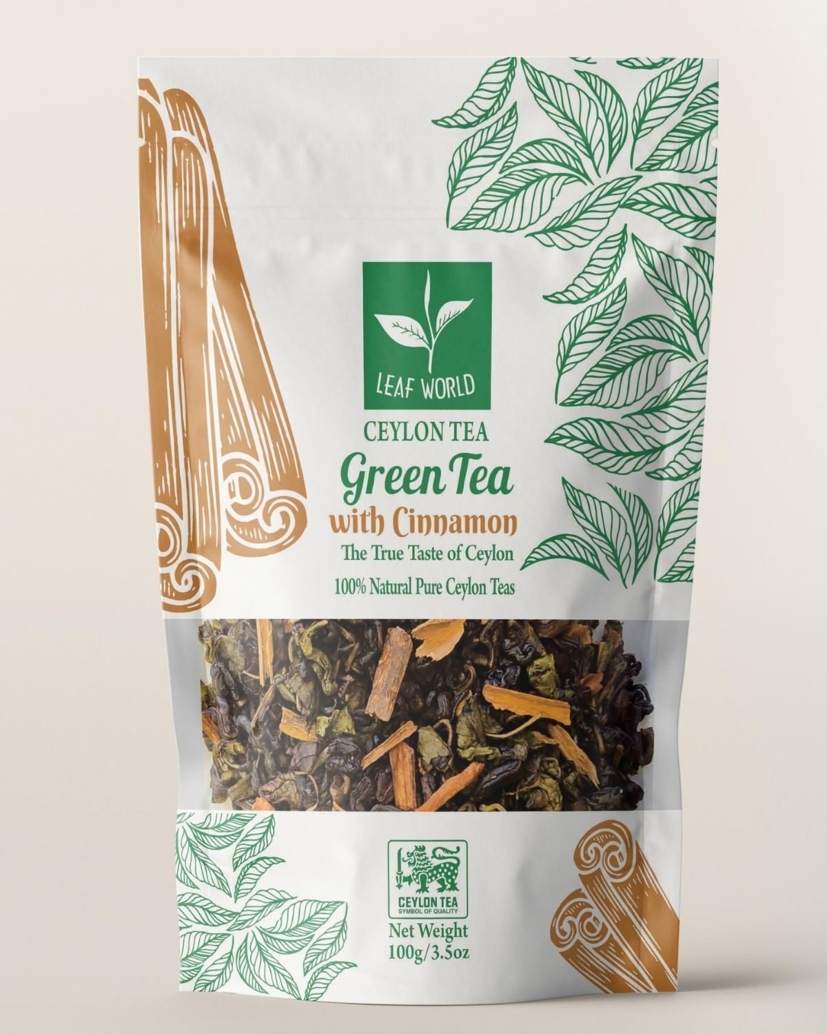 Cinnamon Green Tea — front of pack