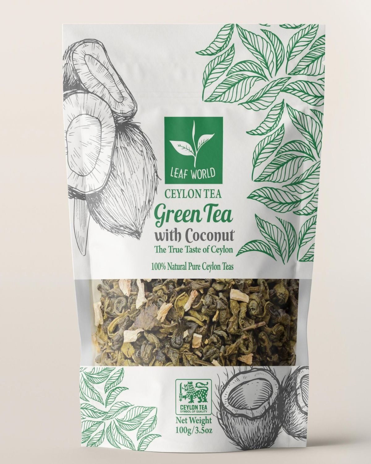 Coconut Green Tea — Leaf World Ceylon