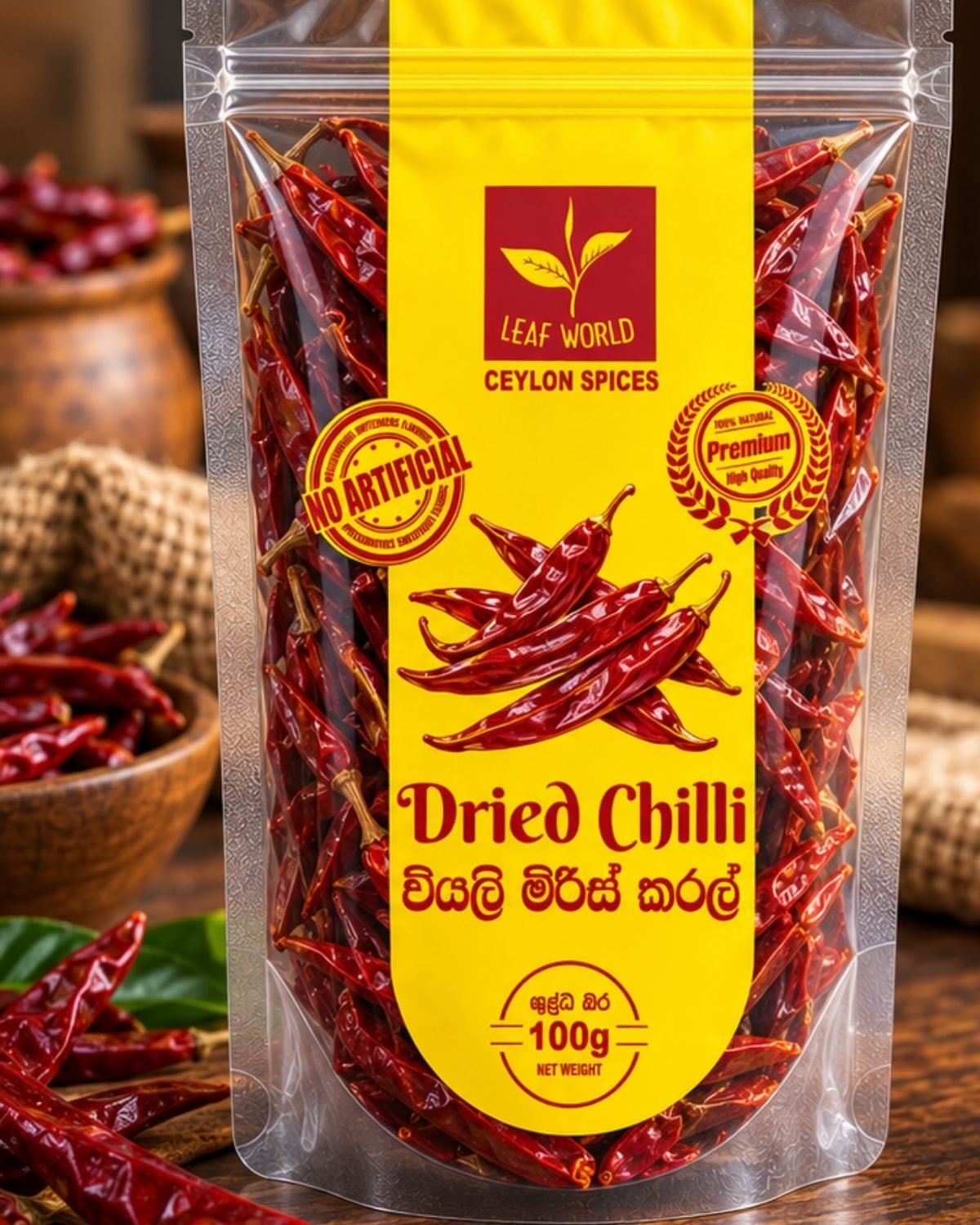 Dry Red Chilli — Leaf World Ceylon
