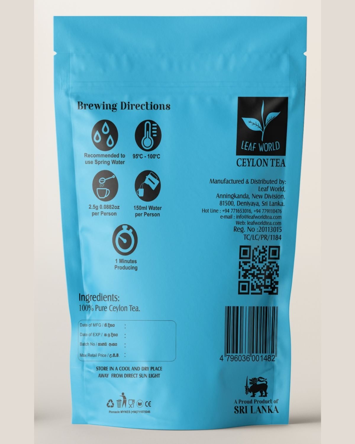 FBOPF Black Tea — back of pack