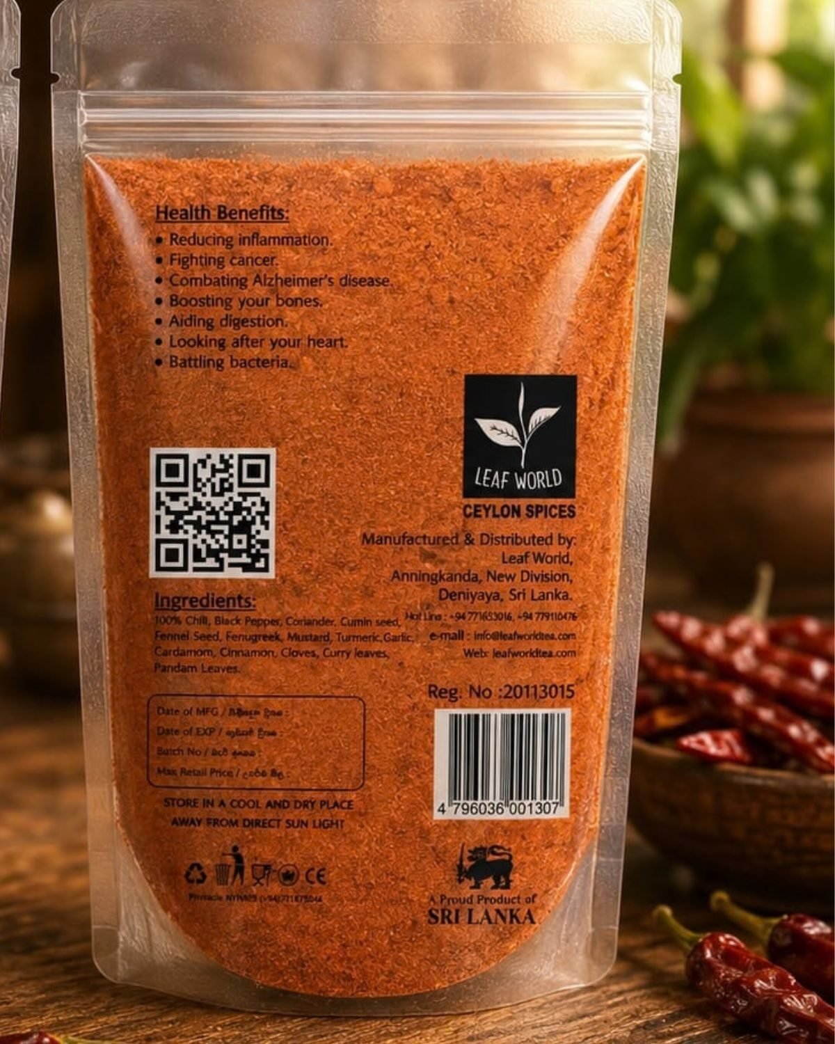 Fish Curry Powder — back of pack