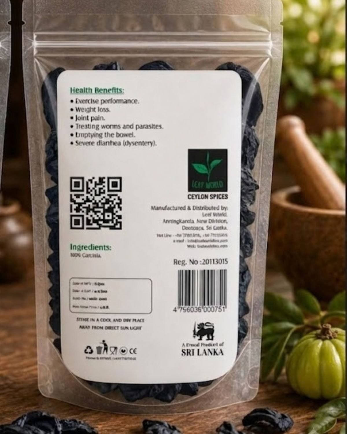 Garcinia — back of pack