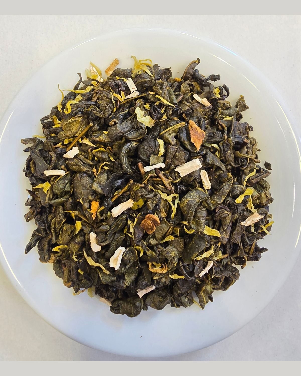 Ginger Green Tea — out of the pack