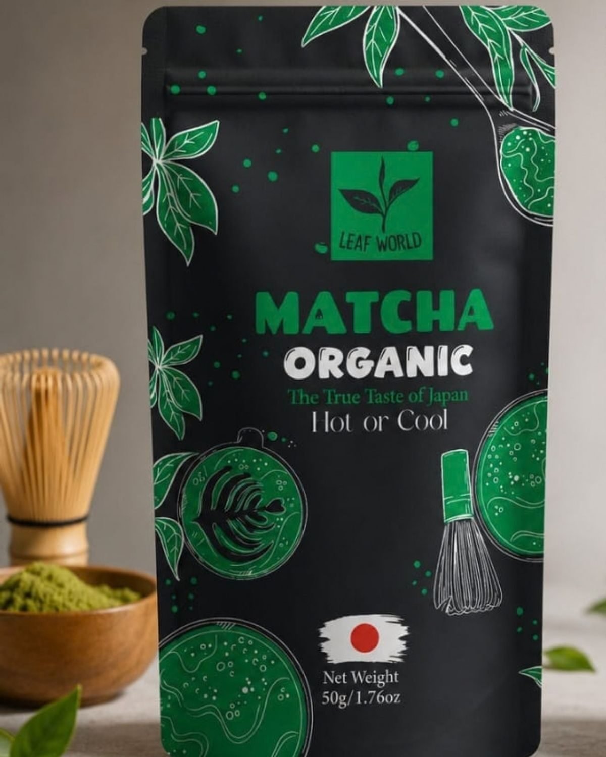 Matcha Japan Green Tea — front of pack