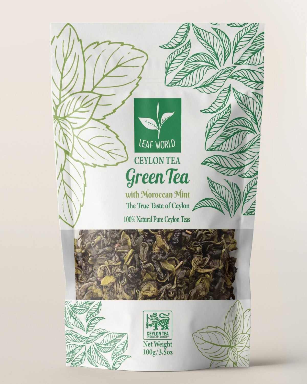 Mint Green Tea — front of pack