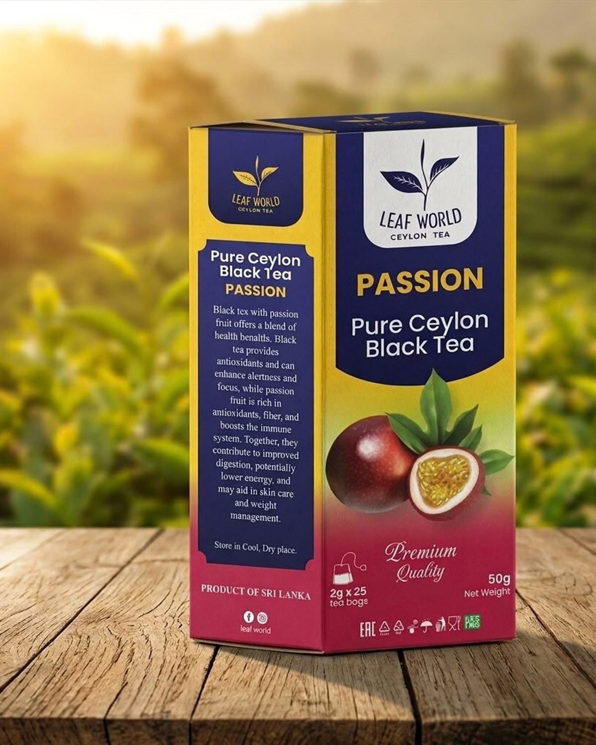 Passion Fruit Black Tea Bags — Leaf World Ceylon