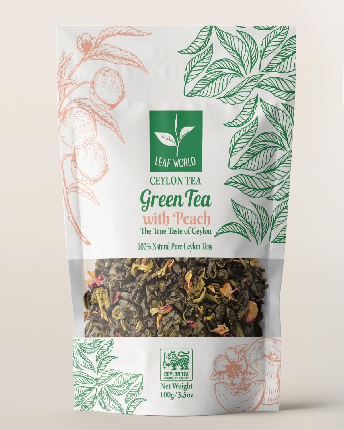 Peach Green Tea — Leaf World Ceylon