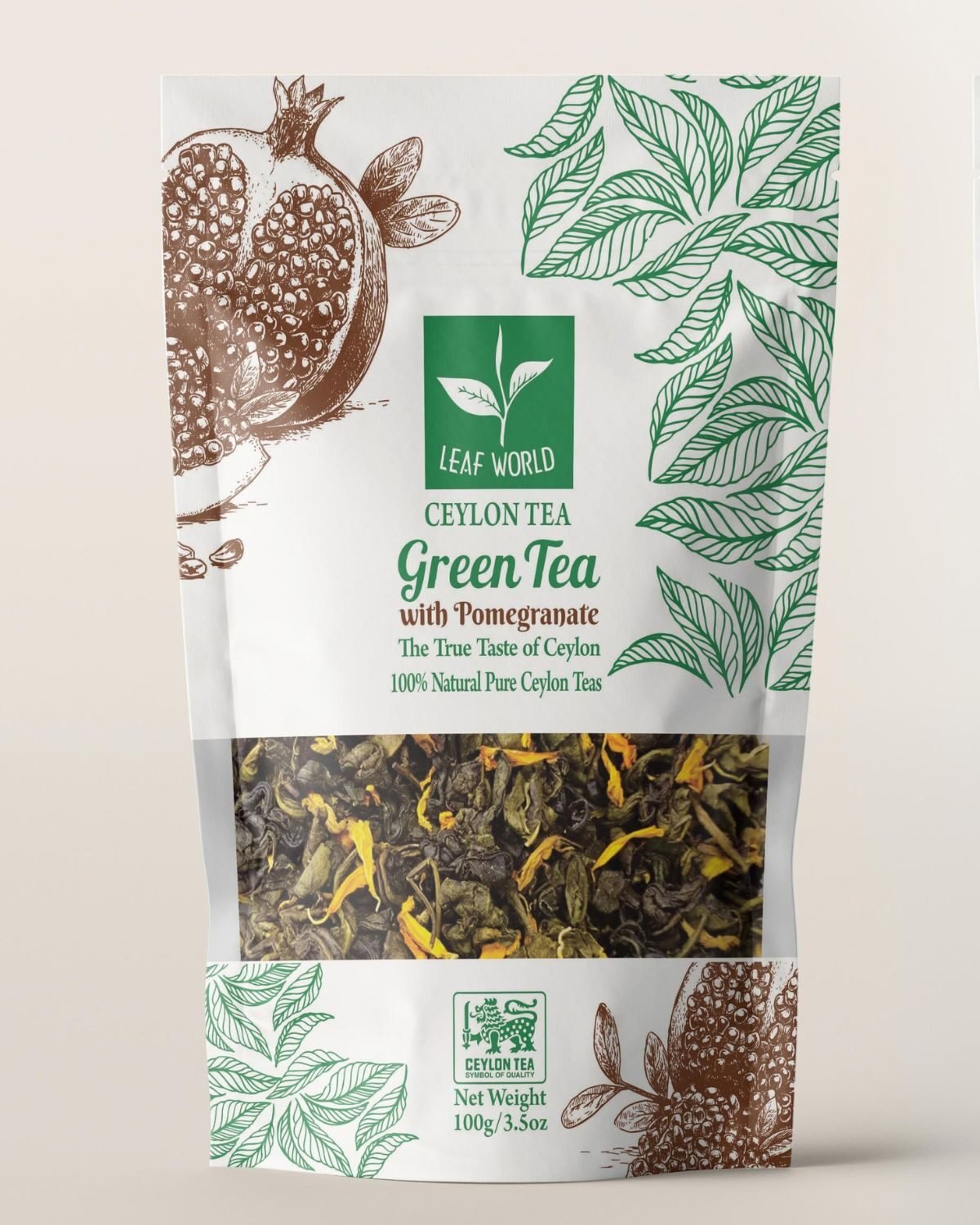 Pomegranate Green Tea — Leaf World Ceylon