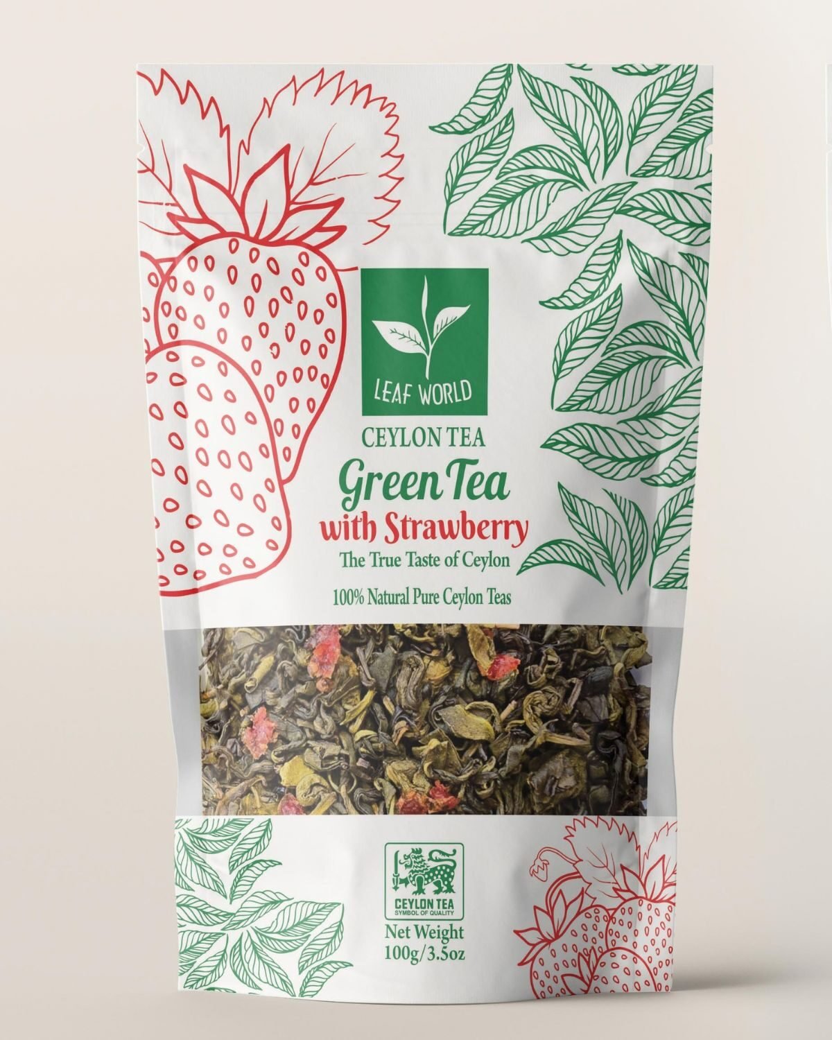Strawberry Green Tea — Leaf World Ceylon