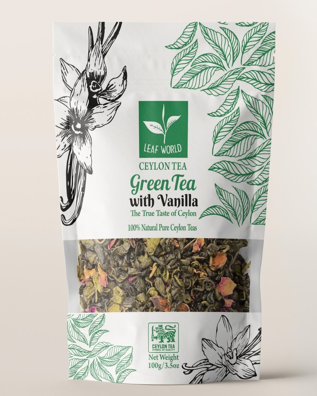 Vanilla Green Tea — front of pack